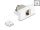 Delock Easy 45 Modul RJ45 jack aljzat az LSA Cat.6A STP-hez zárókapoccsal és kábelrögzítés nélkül