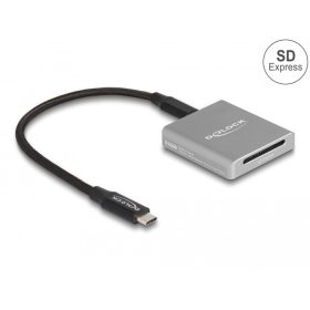   Delock USB Type-C  kártyaolvasó SD Express (SD 7.1) memóriakártyákhoz (DL-91006)