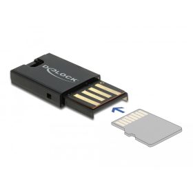   Delock USB 2.0 kártyaolvasó Micro SD memóriakártyákhoz (DL-91603)
