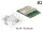 Delock Modul, M.2 aljzat A+E nyílással, csatlakozódugó > WLAN 11ac/a/b/g/n + Bluetooth 4.0 (DL-95254)