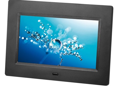 Trevi DPL 2210 – Digitális Képkeret 7" LED kijelzővel, SD/USB bemenettel fotó, videó és zenelejátszással fekete színben