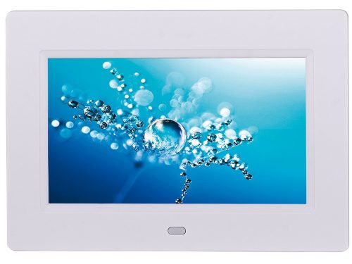 Trevi DPL 2210 – Digitális Képkeret 7" LED kijelzővel, SD/USB bemenettel fotó, videó és zenelejátszással fehér színben