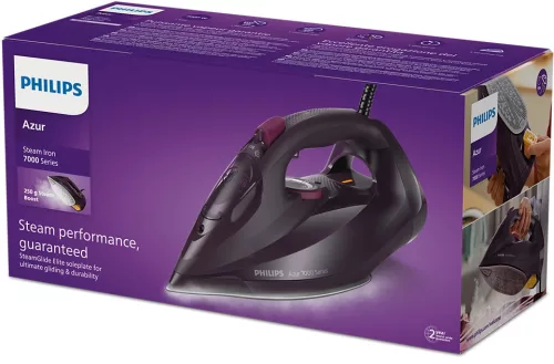 Philips 7000 Series HV gőzölős vasaló, sötét mágikus bíbor, 3000W, DST7061/30
