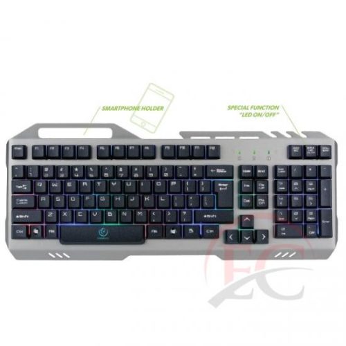 Rebeltec Discovery2 vezetékes billentyűzet háttérvilágítással angol nyelvű