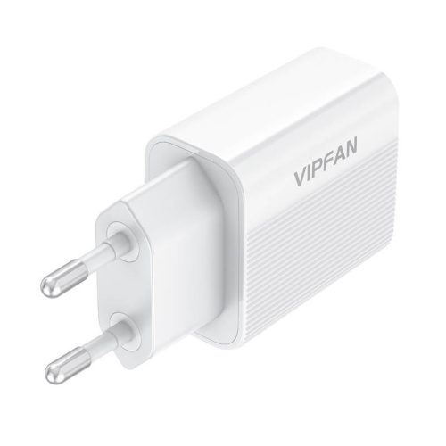 Vipfan E01S-LT USB-A Hálózati töltő + Lightning kábel - Fehér (12W)