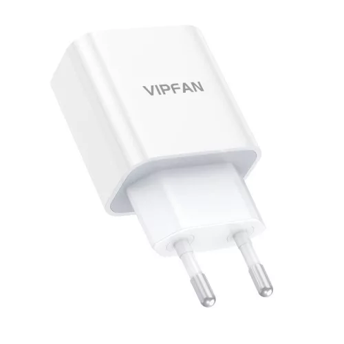 Vipfan E04 USB-C Hálózati töltő - Fehér (5V / 3A)