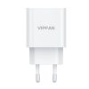 Vipfan E04 USB-C Hálózati töltő - Fehér (5V / 3A)