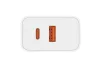 Jellico EC02 Hálózati Adapter USB + Type-C PD120W QC3 gyorstöltéssel - fehér