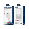 Jellico EC02 Hálózati Adapter USB + Type-C PD120W QC3 gyorstöltéssel - fehér