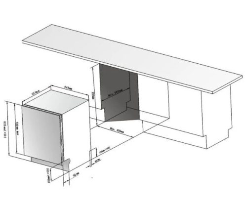 ECG EDI 300243 BlackLine Mosogatógép