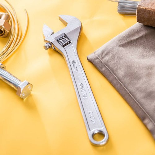 Deli Tools EDL012A, 12" állítható csavarkulcs (ezüst)