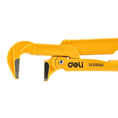 Deli Tools EDL105140 Svéd csőkulcs, sárga 1"