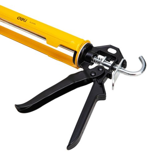 Deli Tools EDL2370 tömítőanyag kinyomópisztoly, 230mm (sárga)