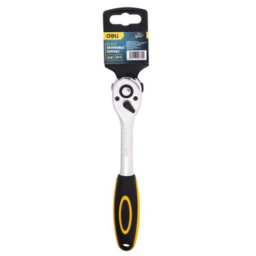 Deli racsnis kulcs, 3/8-os - EDL2421, Sárga/Fekete