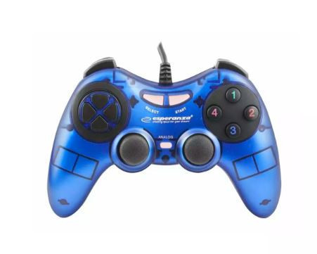 ESPERANZA GAMEPAD PC USB FIGHTER KÉK