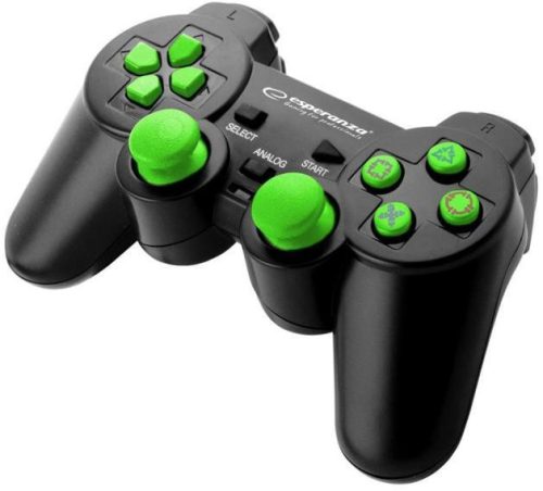ESPERANZA GAMEPAD PS3/PC USB TROOPER FEKETE/ZÖLD