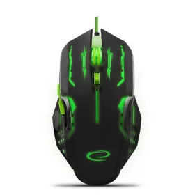   Esperanza MX403 Apache 6D USB vezetékes optikai Gamer egér, zöld