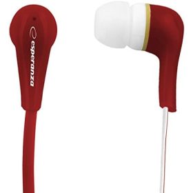 ESPERANZA SZTEREÓ FÜLHALLGATÓ LOLLIPOP PIROS