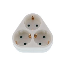   Well ELAD-3SH-02WL Hármas elosztó, 3x2P+E, max:16A, 250 V, fehér