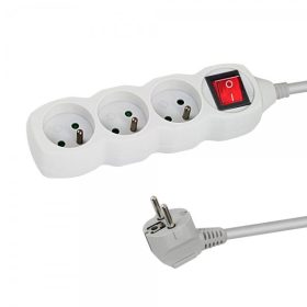 Esperanza hosszabbító 3 aljzat kapcsoló 1,5 m fehér