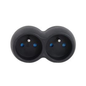 Esperanza elektromos aljzatelosztó 2 aljzatos fekete