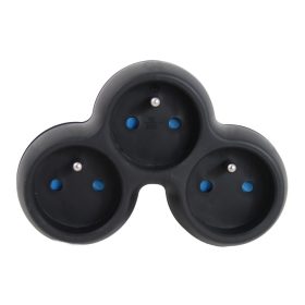 Esperanza elektromos aljzatelosztó 3 aljzatos fekete