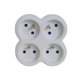   Esperanza elektromos aljzatelosztó 4 aljzatos fehér/szürke