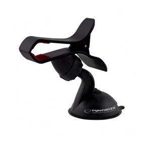   Esperanza Crocodile csipeszes univerzális autós tartó telefonokhoz, fekete