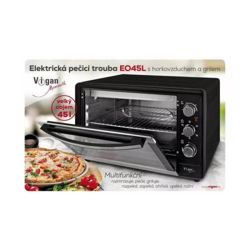 Vigan EO45L Elektromos grill - légkeveréses sütő 45 literes, 1800W