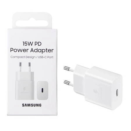 Samsung 15W EP-T1510NWEGEU Gyári hálózati adapter, 15W PD USB Type-C, fehér