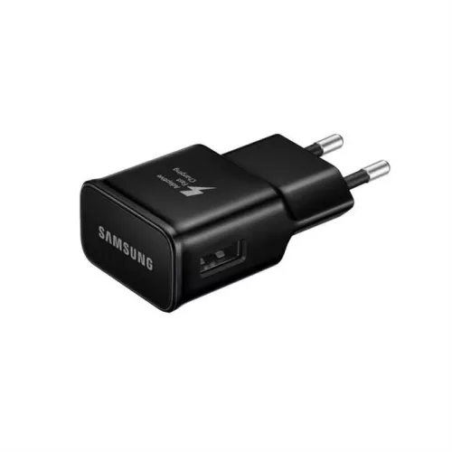 Samsung EP-TA200 Hálózati USB töltő + USB-C kábel (5V / 2A) Fekete (ECO csomagolás)