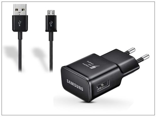 Samsung EP TA20EBE + kábel 2 Amperes - USB Fast Charger/gyorstöltő kábelal fekete