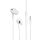 JELLICO vezetékes fülhallgató EP3A JACK 3.5MM mikrofonnal 1.2m fehér