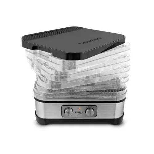 Vigan ESP1 aszaló gép, 250W, 5 db 32 cm-es tálca és fedő, inox