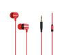 Aiwa ESTM-20RD dinamikus vezetékes fülhallgató mély basszussal és kristálytiszta hangzással, piros színben