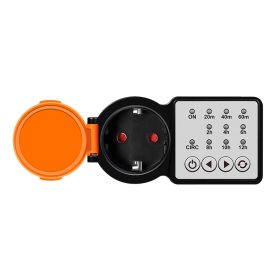   Logilink Kültéri időkapcsoló, CEE 7/3, Időzítő, IP44, 3600 W, fekete/narancssárga (ET0015)
