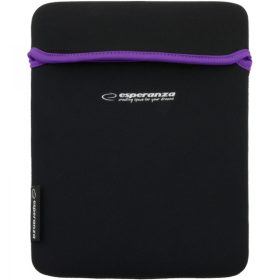   ESPERANZA NEOPRÉN TÁSKA 9.7" ET172V TABLETHEZ FEKETE/LILA ET172V