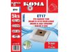 Koma ET17S mikrofilteres porzsák