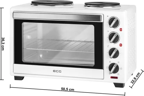 ECG ETH 3021W Elektromos sütő, 30L, fehér