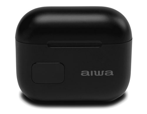 Aiwa ETWS-150BK Bluetooth 5.3 fülhallgató, 16 órás üzemidő, USB-C gyorstöltés. Kiváló hangzás, stílusos kivitel, fekete (ETWS-150BK)