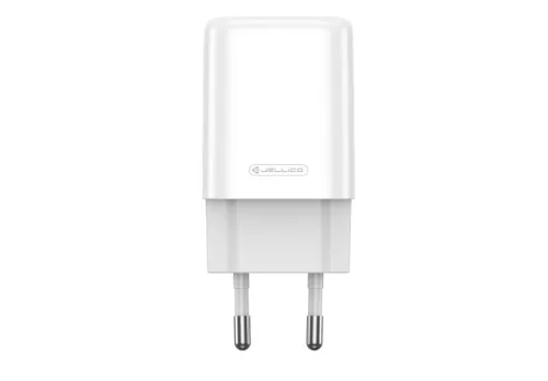 Jellico EU01W Hálózati töltő 2,4A 12W 1xUSB, Fehér