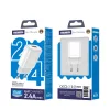 Jellico EU01W Hálózati töltő 2,4A 12W 1xUSB, Fehér