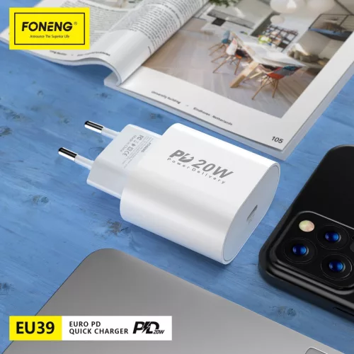 Foneng EU39 USB-C Hálózati töltő (20W)