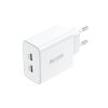Foneng EU50 2x USB-C Hálózati töltő - Fehér (35W)