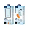 JELLICO fali töltő EU55BL GaN PD 33W 1xUSB-C + 1xUSB QC3.0, kék