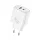 Foneng fali töltő EU67 PD 45W GaN 1xUSB-C + 1xUSB QC3.0, fehér