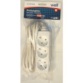   Well EXTS-3S3M-WL H3-3m Három férőhelyes földelt elosztó.