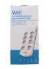 Well EXTS-8S3M-PROT-USB4-WL Nyolc férőhelyes földelt kapcsolós elosztó + 4x USB
