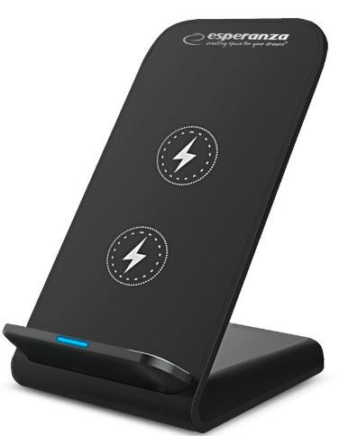 ESPERANZA TELEFONÁLLVÁNY VEZETÉK NÉLKÜLI TÖLTŐVEL 15W PHOTON EZC101