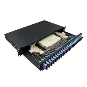   Logilink Optikai kábel elosztó, 19" (ODF) SC-DX 24 P, fekete (F24SD2B)